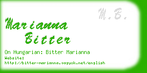 marianna bitter business card